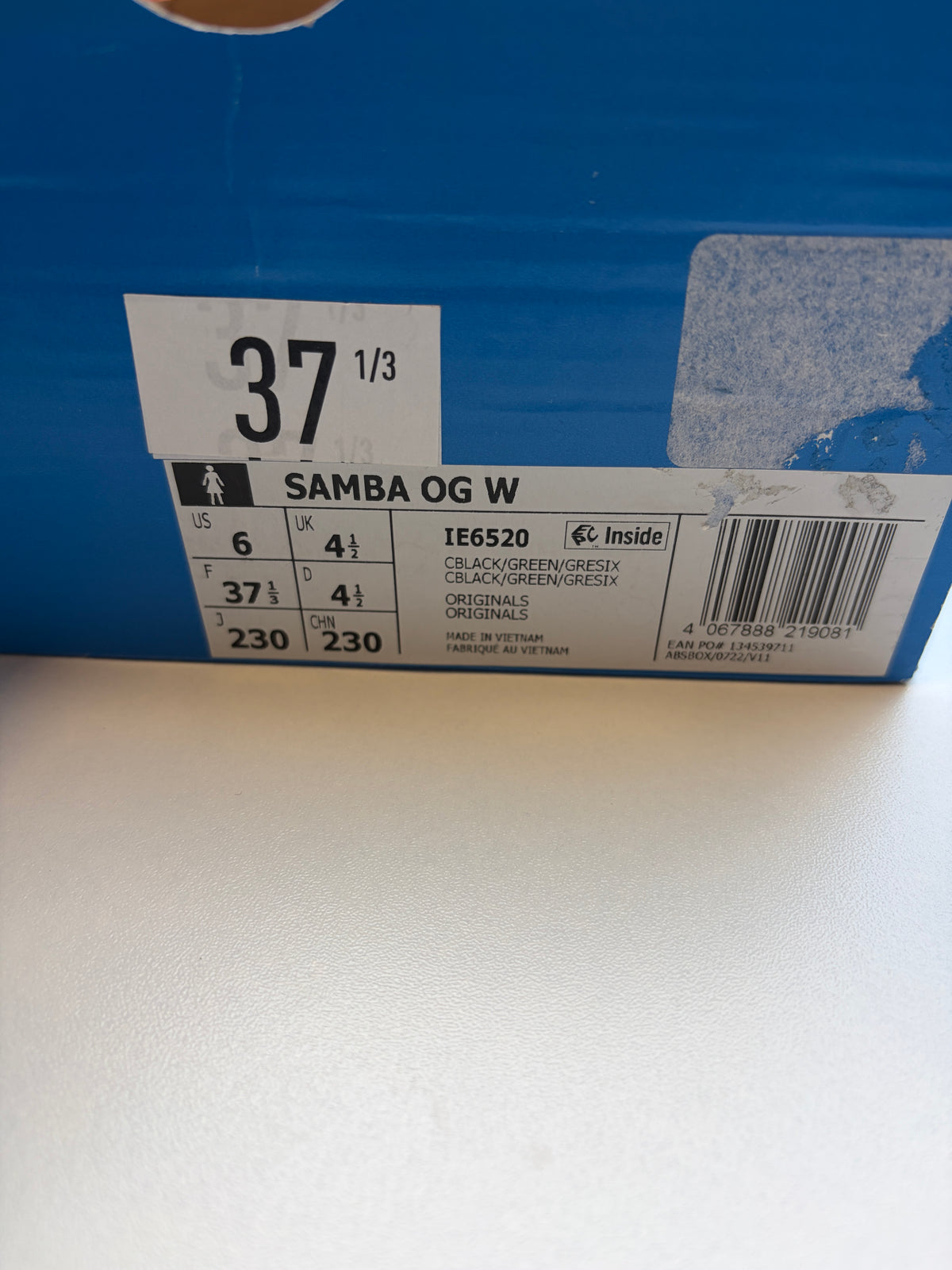 Adidas Samba Black Green - Taille 37 1/3