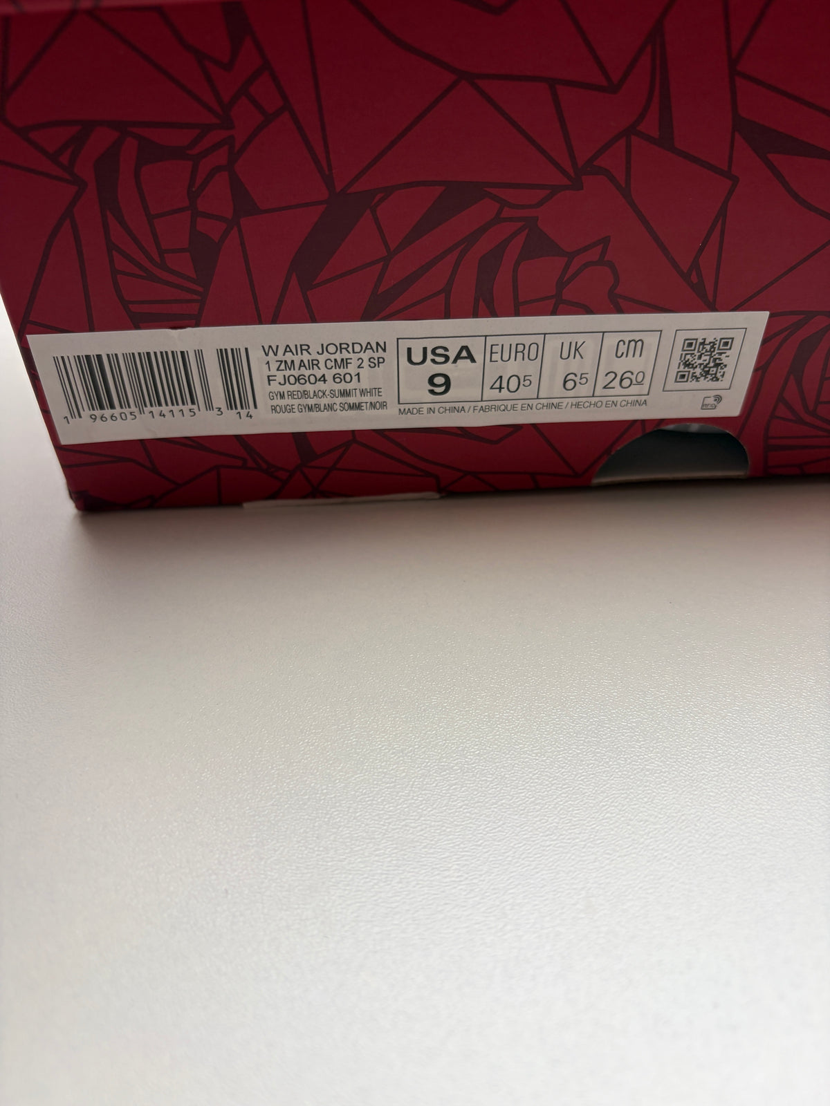 Jordan 1 High Zoom Teyana Taylor A Rose From Harlem - Taille 40,5