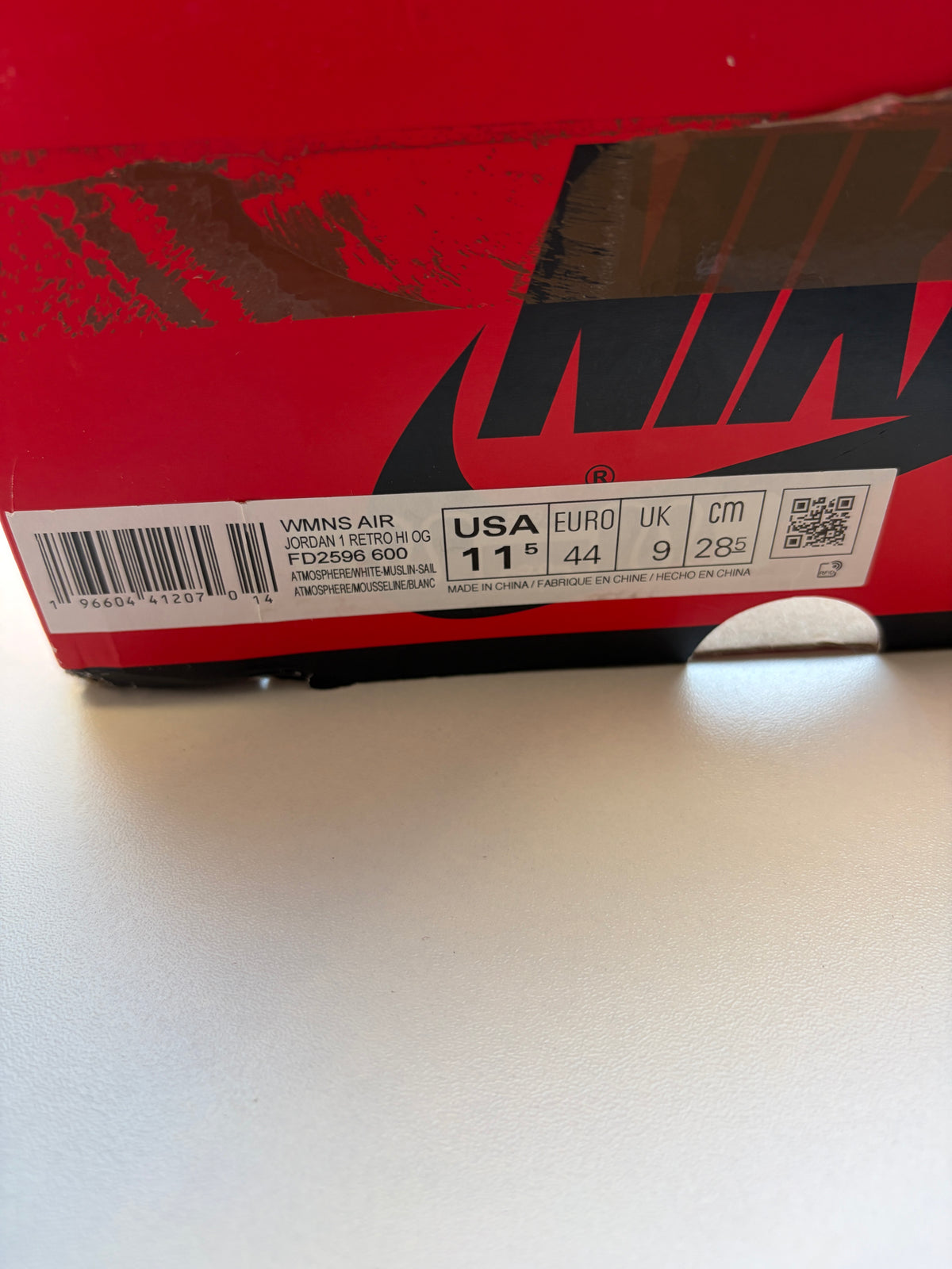 Jordan 1 High Washed Pink - Taille 44