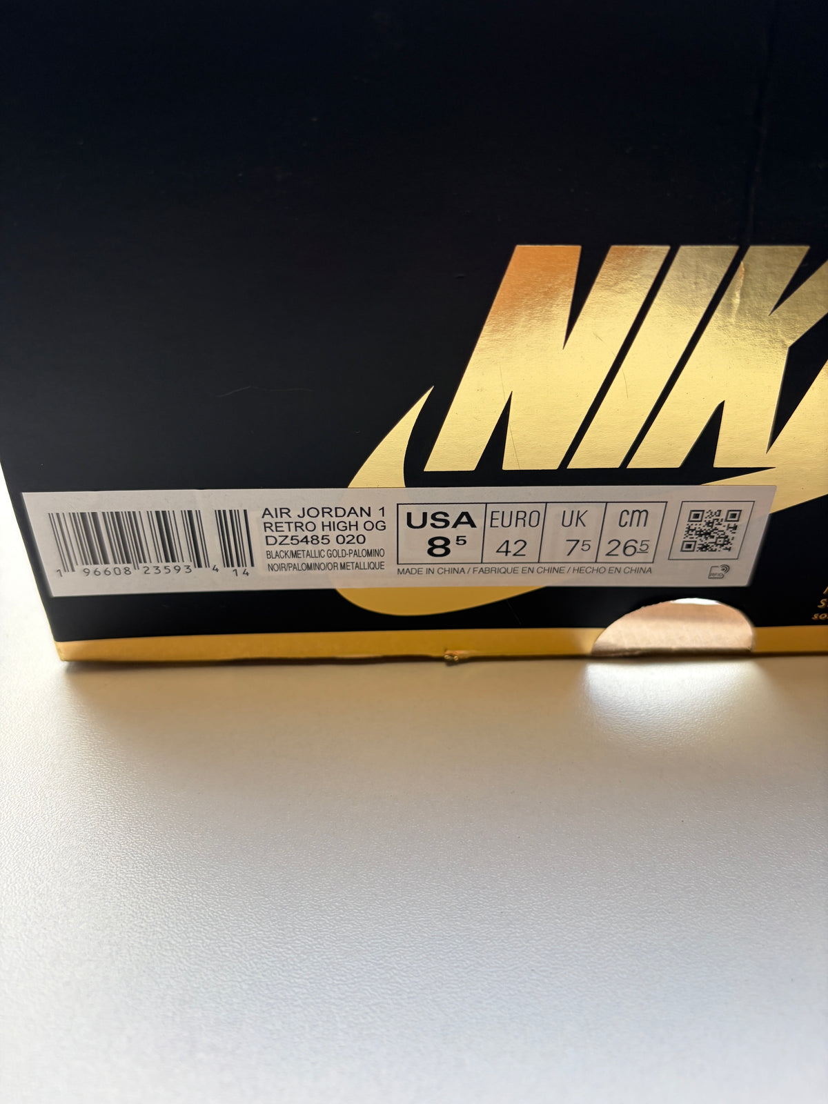 Jordan 1 High Palomino - Taille 42