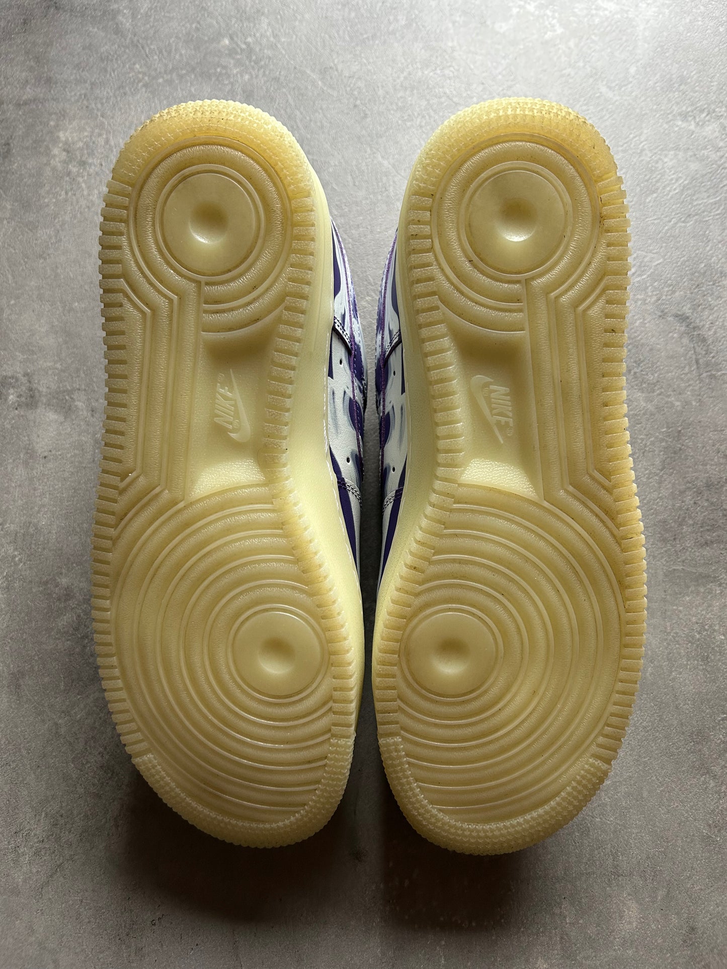 Air Force 1 Halloween Skeleton Purple