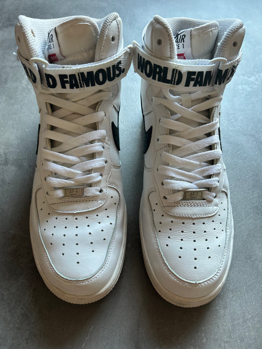 Air Force 1 Mid  Supreme World Famous White