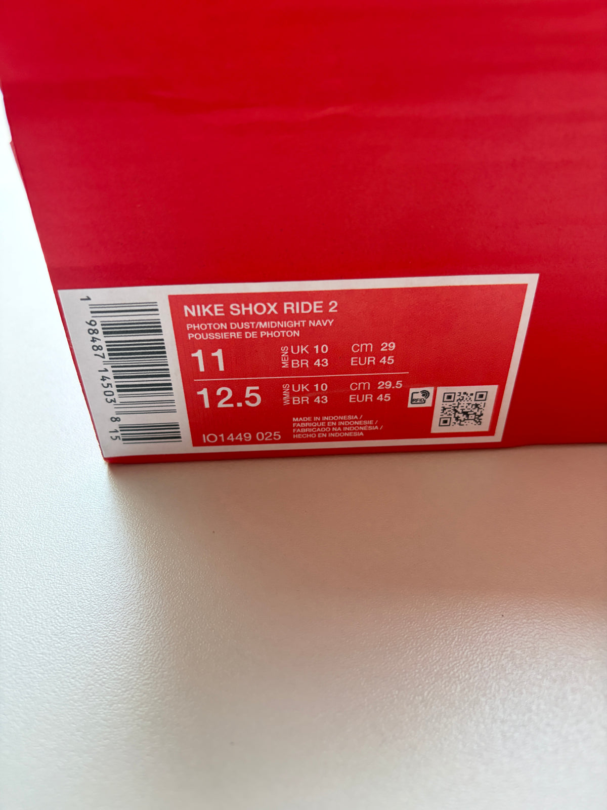 Shox Ride 2 Photon Dust Midnight Navy - Taille 45