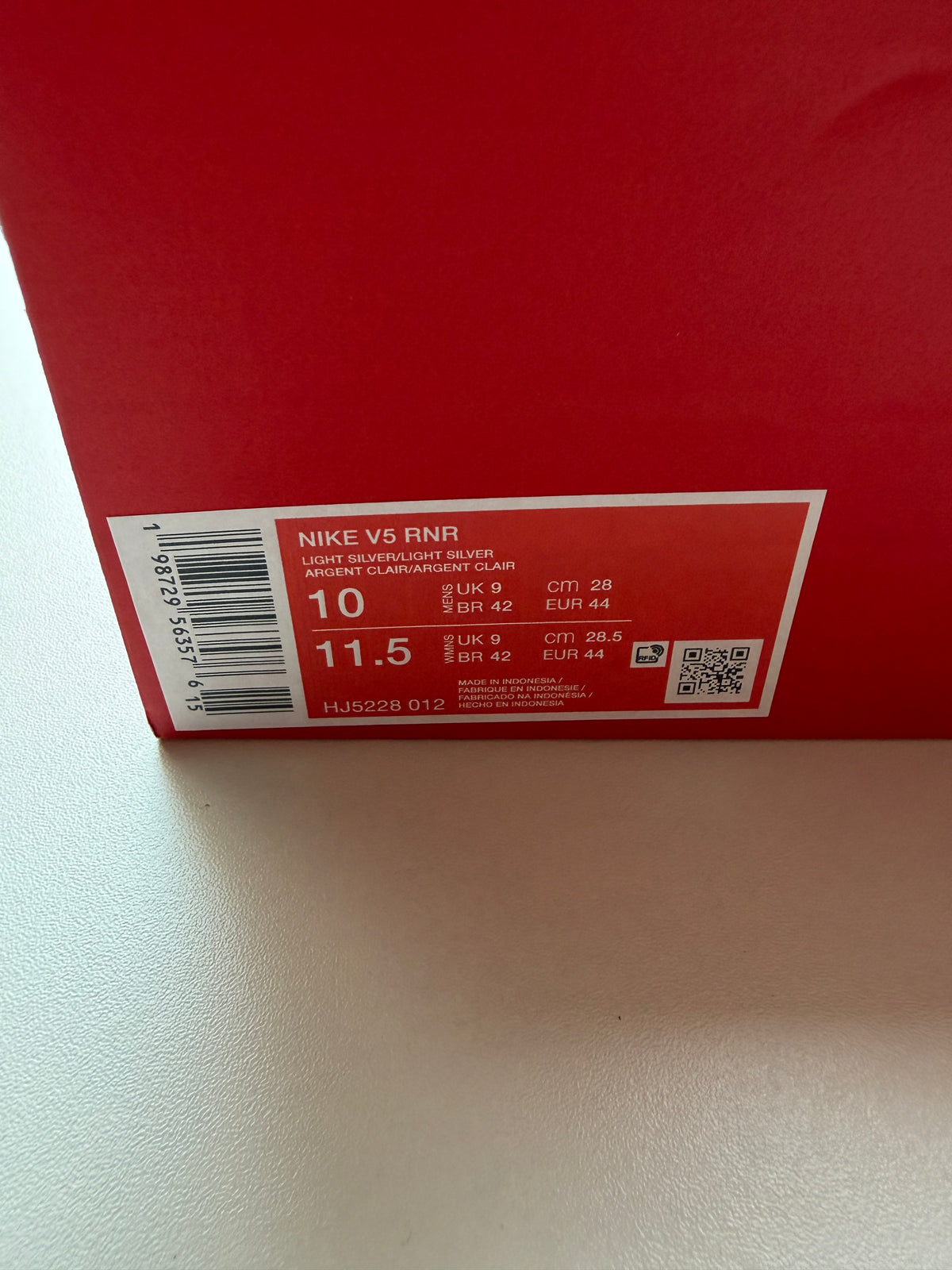 V5 RNR Light Silver - Taille 44