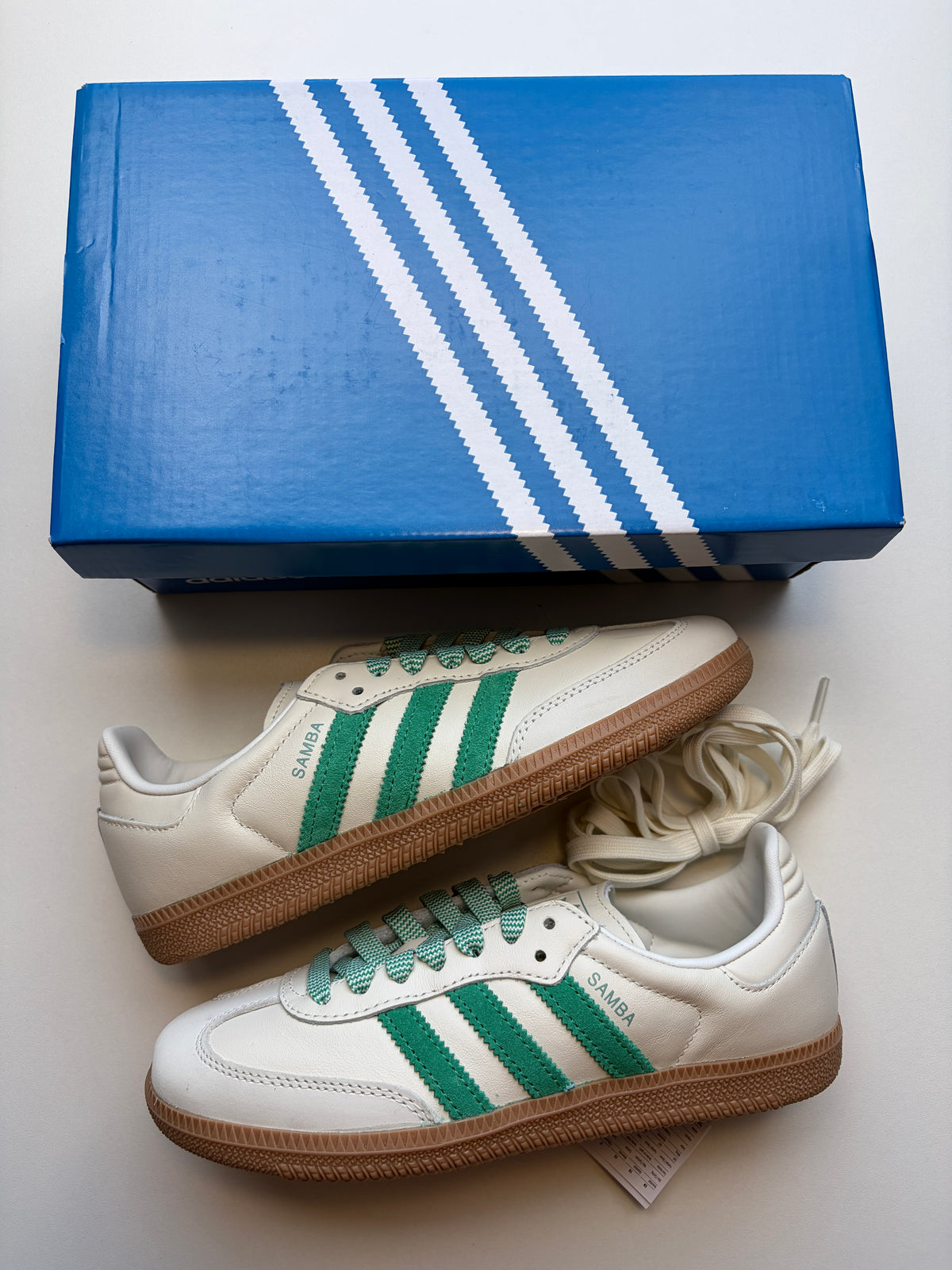 Adidas Samba White Court Green - Taille 36 2/3