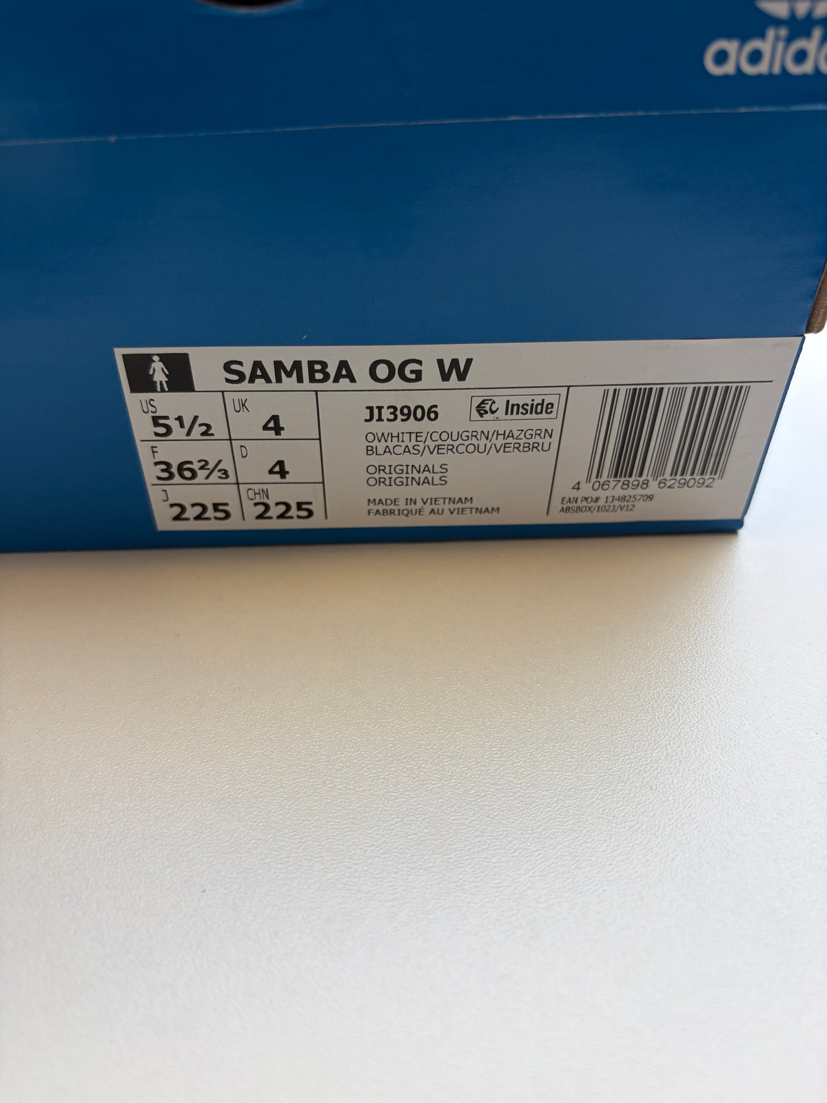 Adidas Samba White Court Green - Taille 36 2/3