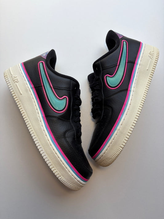 Air Force 1 Low Sport NBA Noir Bleu Gale Laser Fuchsia - Taille 44