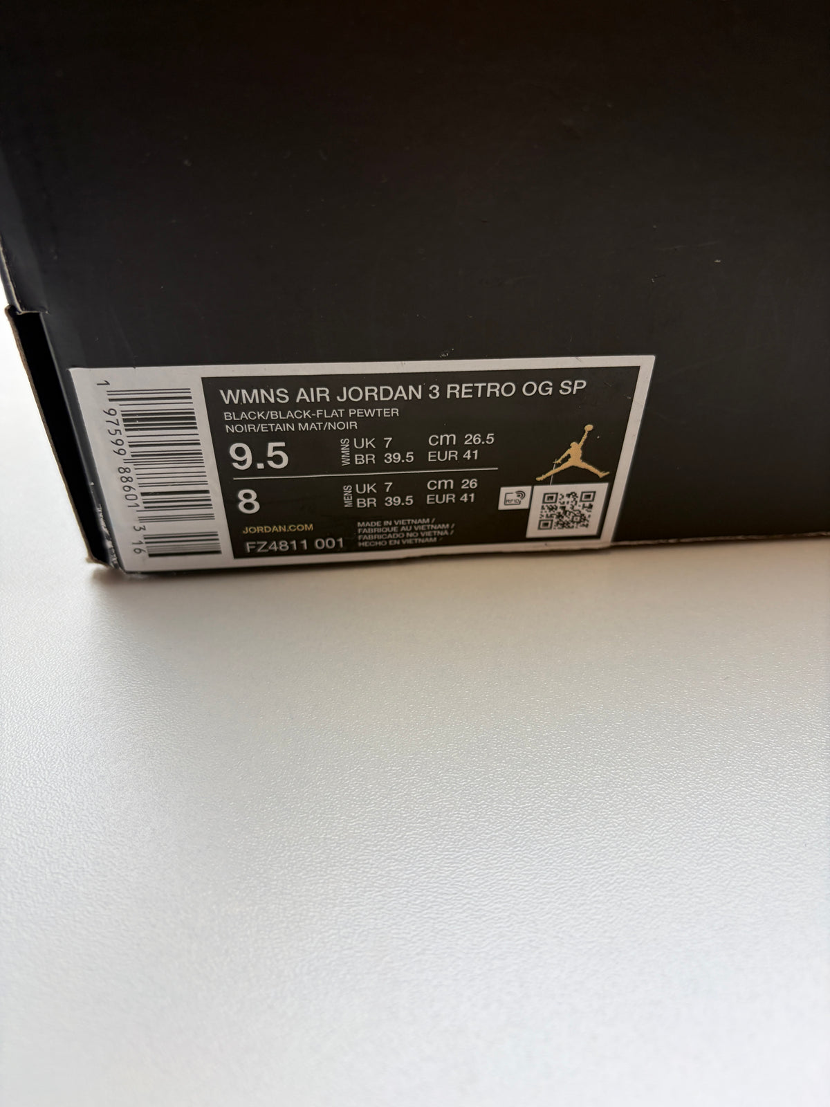 Jordan 3 À Ma Manière While You Were Sleeping - Taille 41