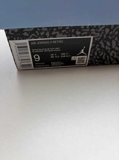 Jordan 3 UNC - Taille 42,5