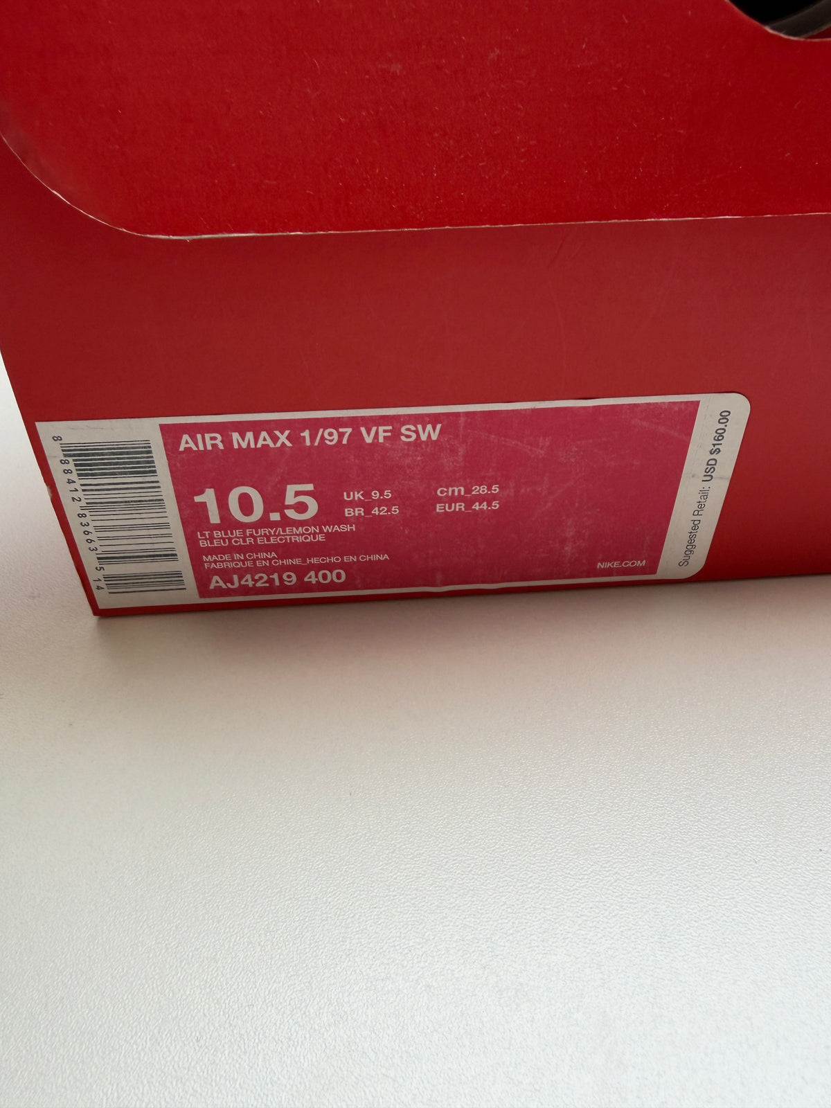 Air Max 1'97 Sean Wotherspoon - Taille 44,5