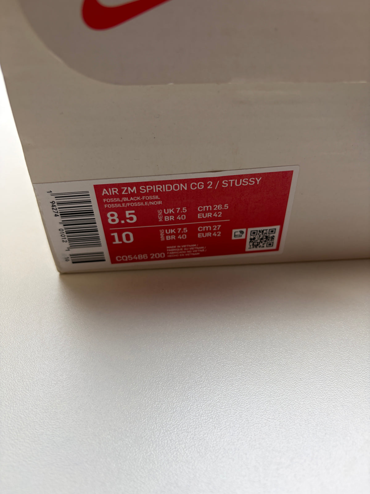 Air Zoom Spiridon Cage 2 Stüssy Fossile - Taille 42