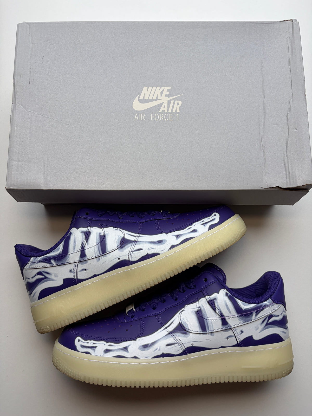 Air Force 1 Halloween Skeleton Purple - Taille 42
