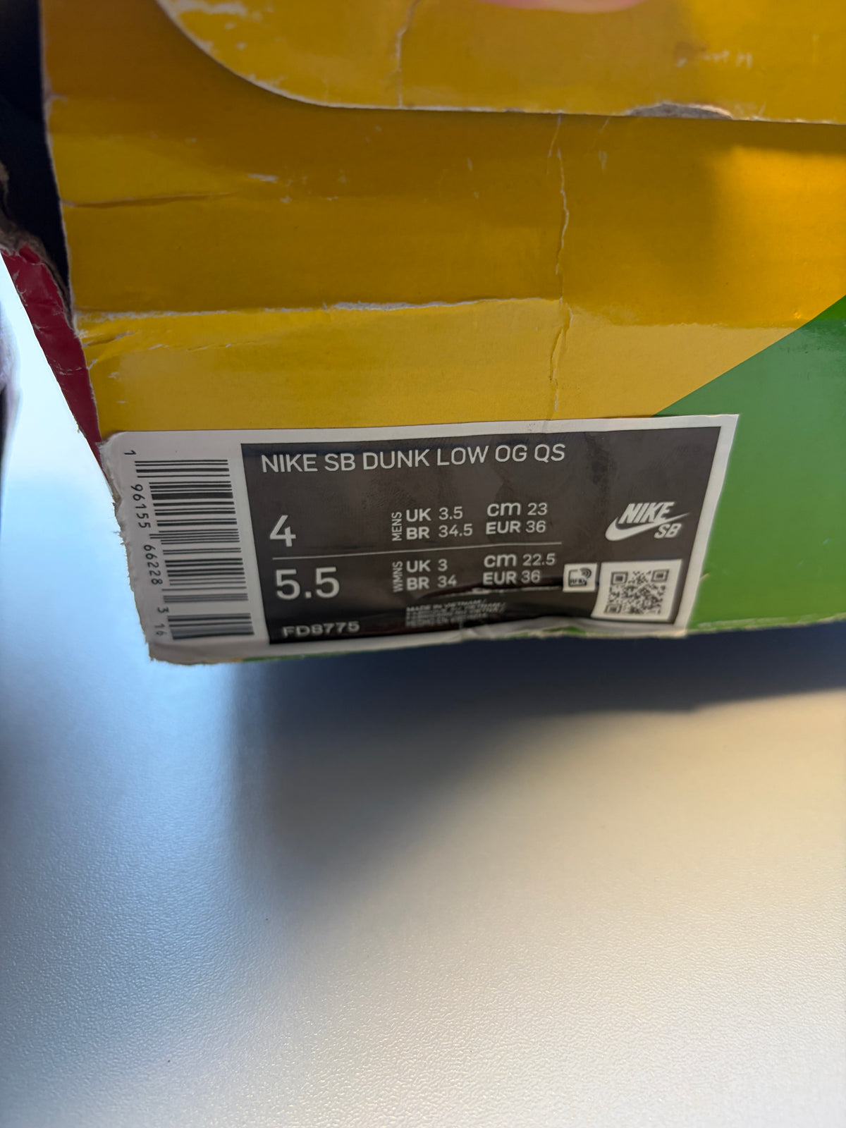 Dunk SB HUF San Francisco - Taille 36