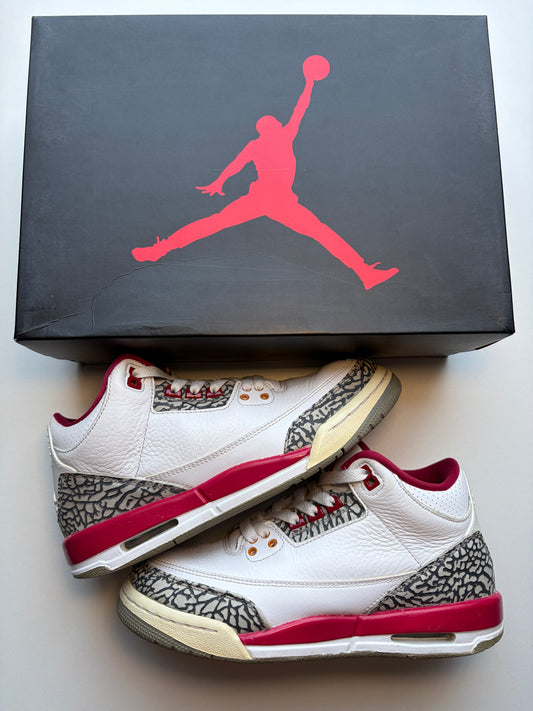 Jordan 3 Cardinal Red GS - Taille 39