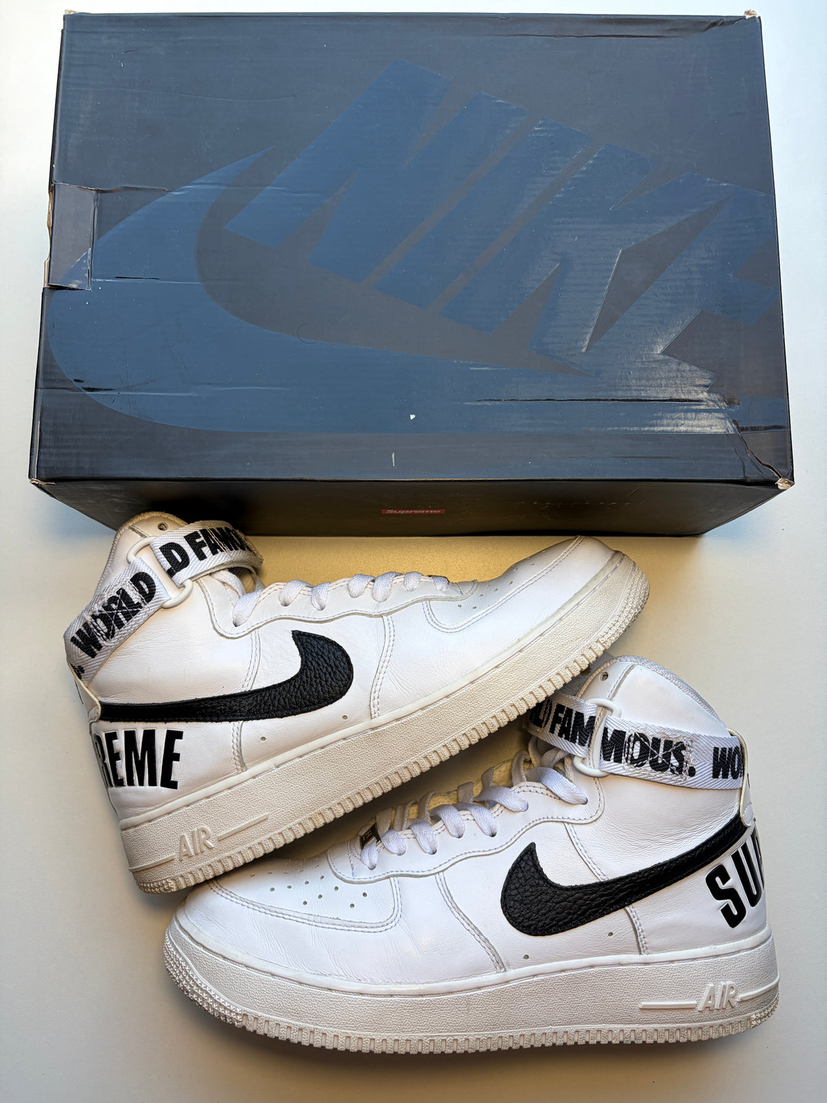 Air Force 1 High Supreme World Famous White - Taille 43