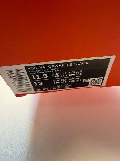 Vaporwaffle Sacai Sésame Blue Void - Taille 45,5