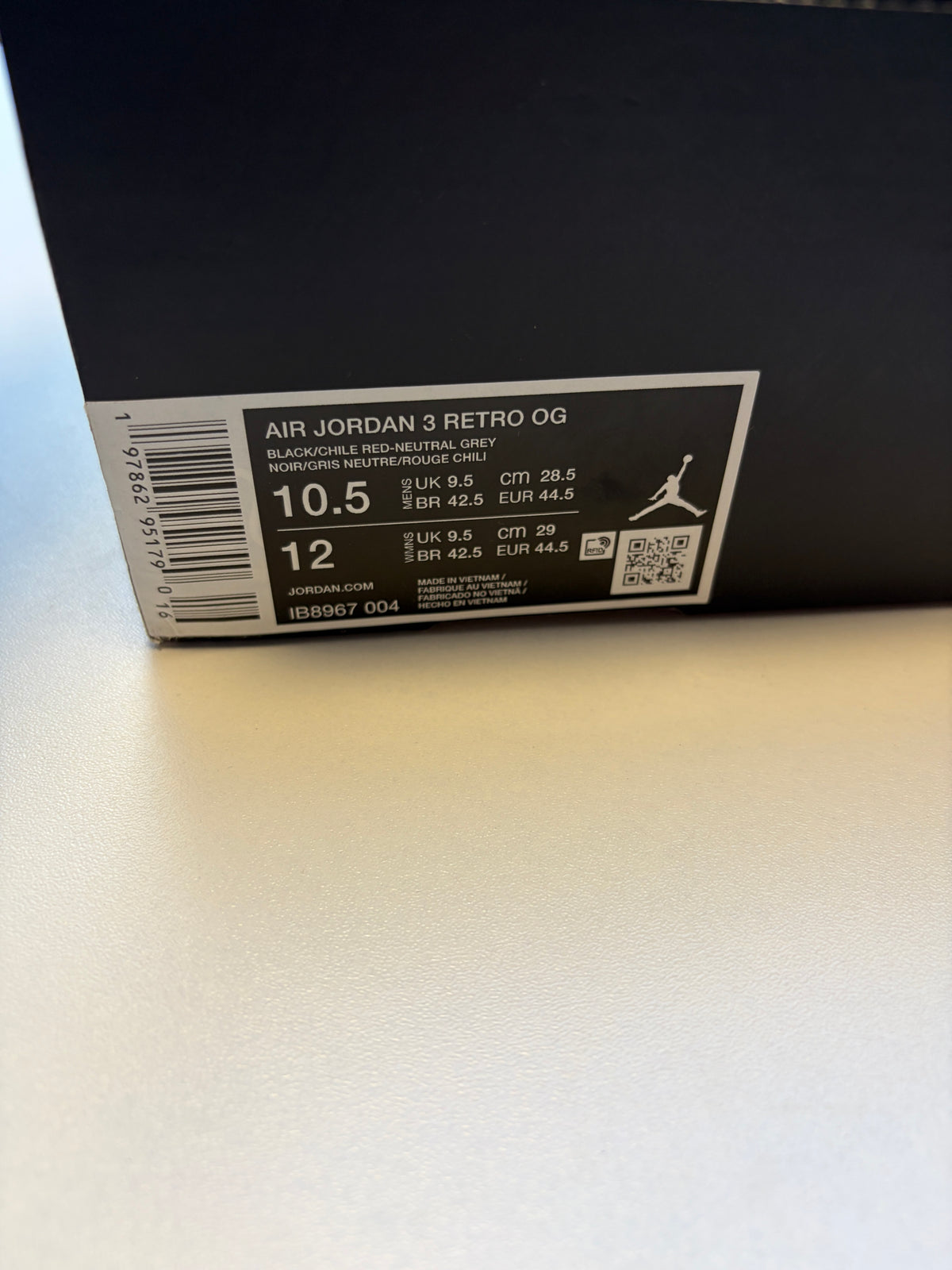 Jordan 3 Rare Air - Taille 44,5