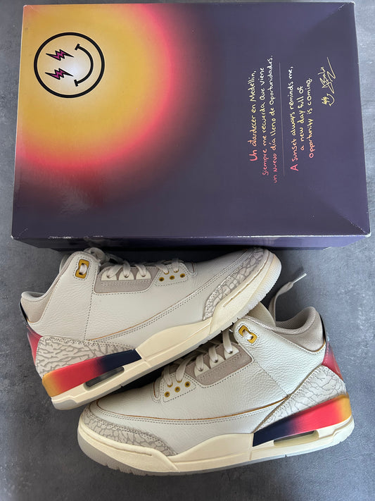 Jordan 3 J Balvin Medellin Sunset