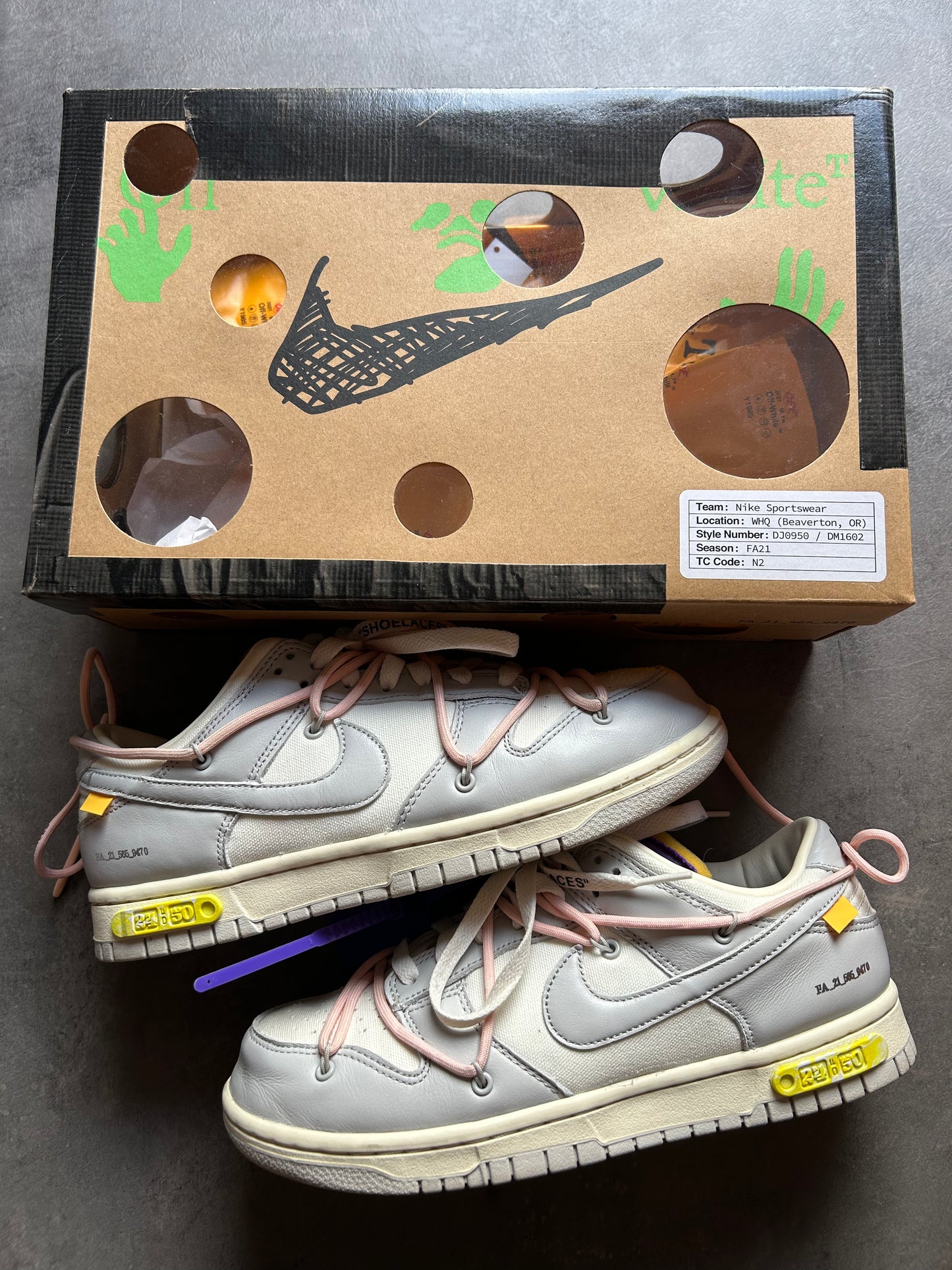 Dunk Low Off White Lot 24