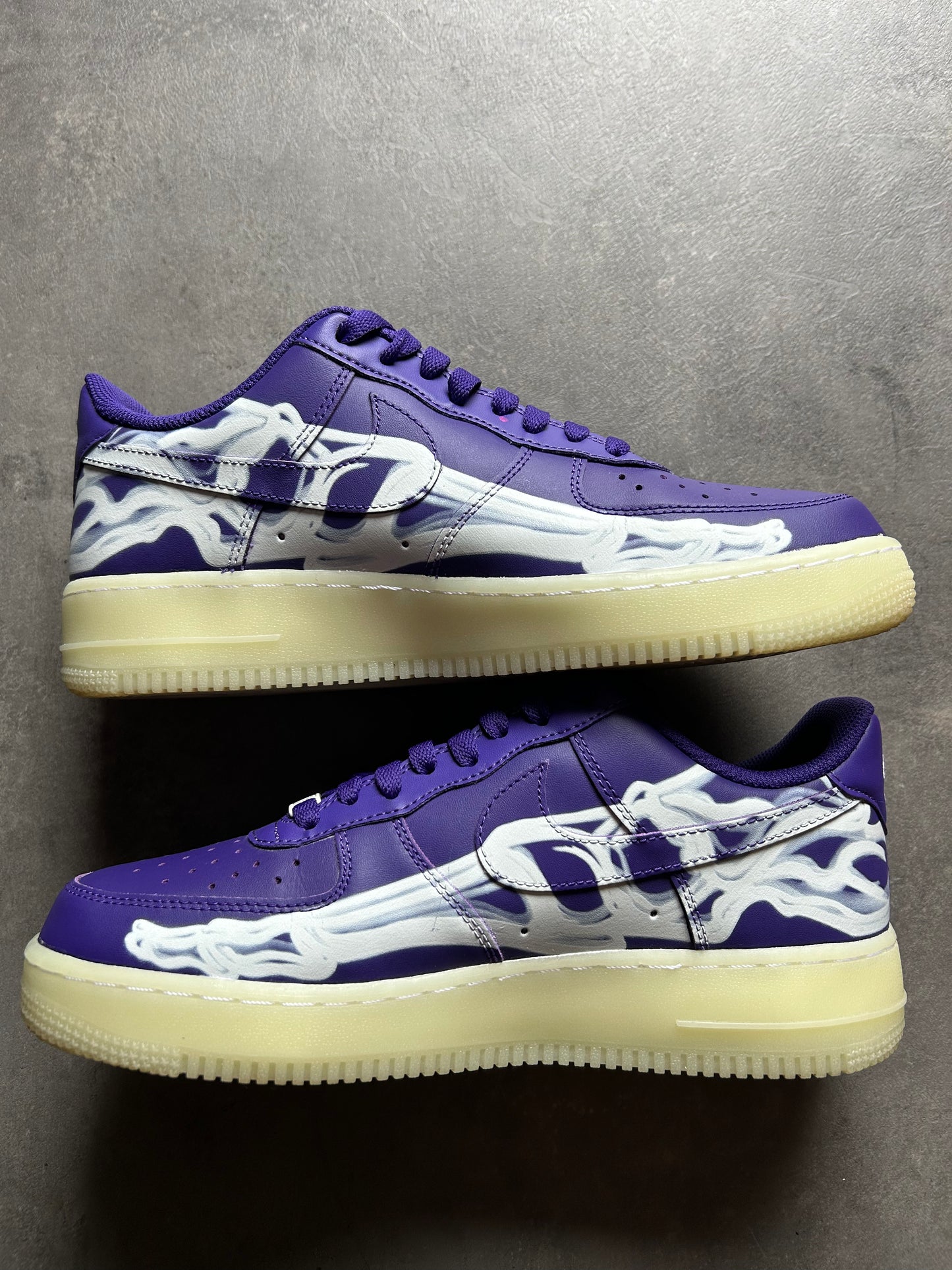 Air Force 1 Halloween Skeleton Purple